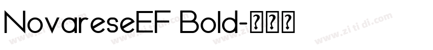 NovareseEF Bold字体转换 NovareseEF Bold字体转换